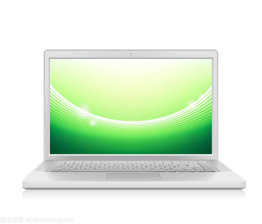 筆記本電腦與抽象壁紙 數字時代的視覺共振